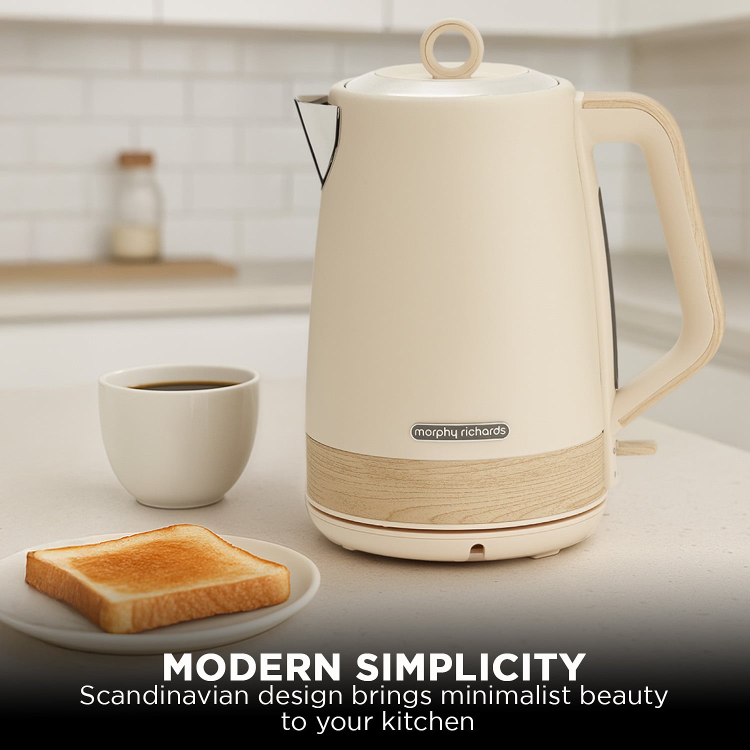 Richards 1.7L Electric Kettle Essence Scandi Swivel Base Boil-Dry Protection