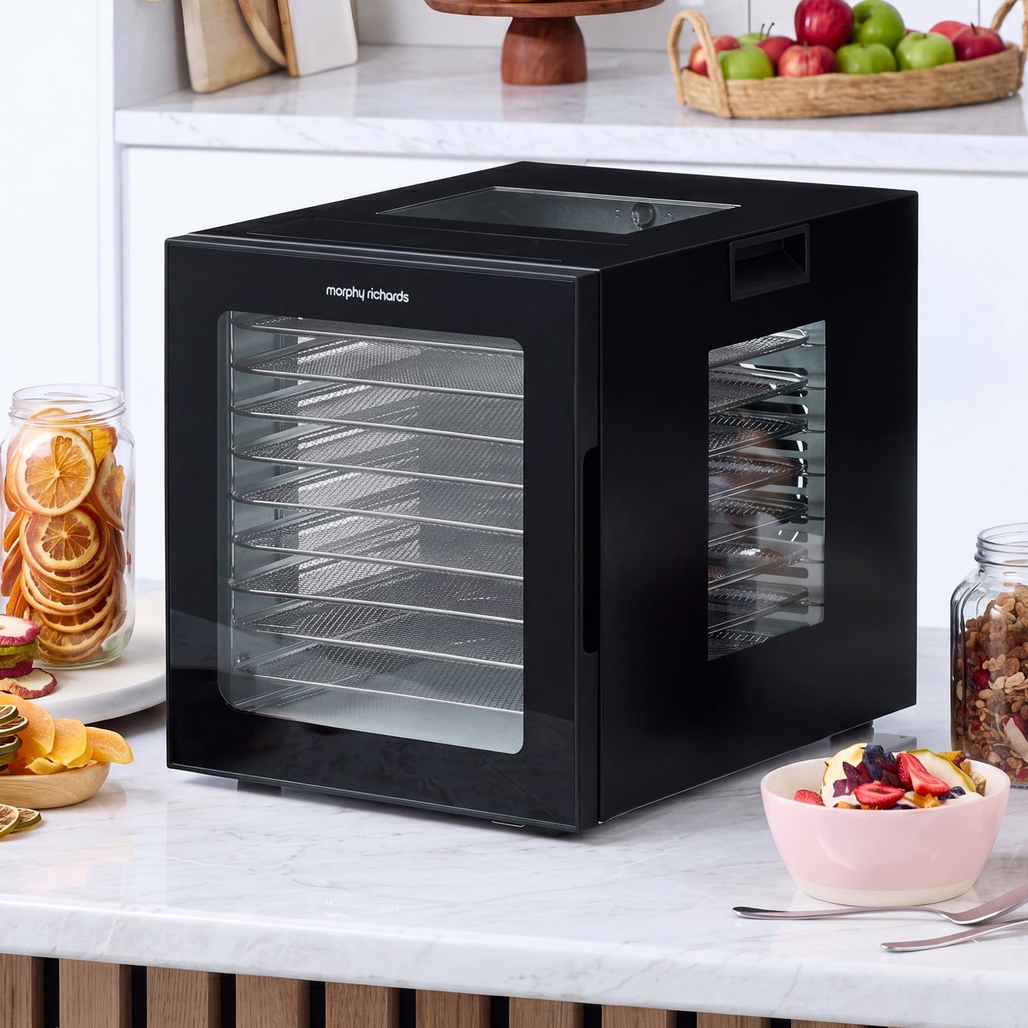 Food Dehydrator 10 Shelf Stainless Steel 33.1x40.3x35.5cm