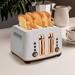  Rose Gold Ascend Sleek 4-Slice Toaster