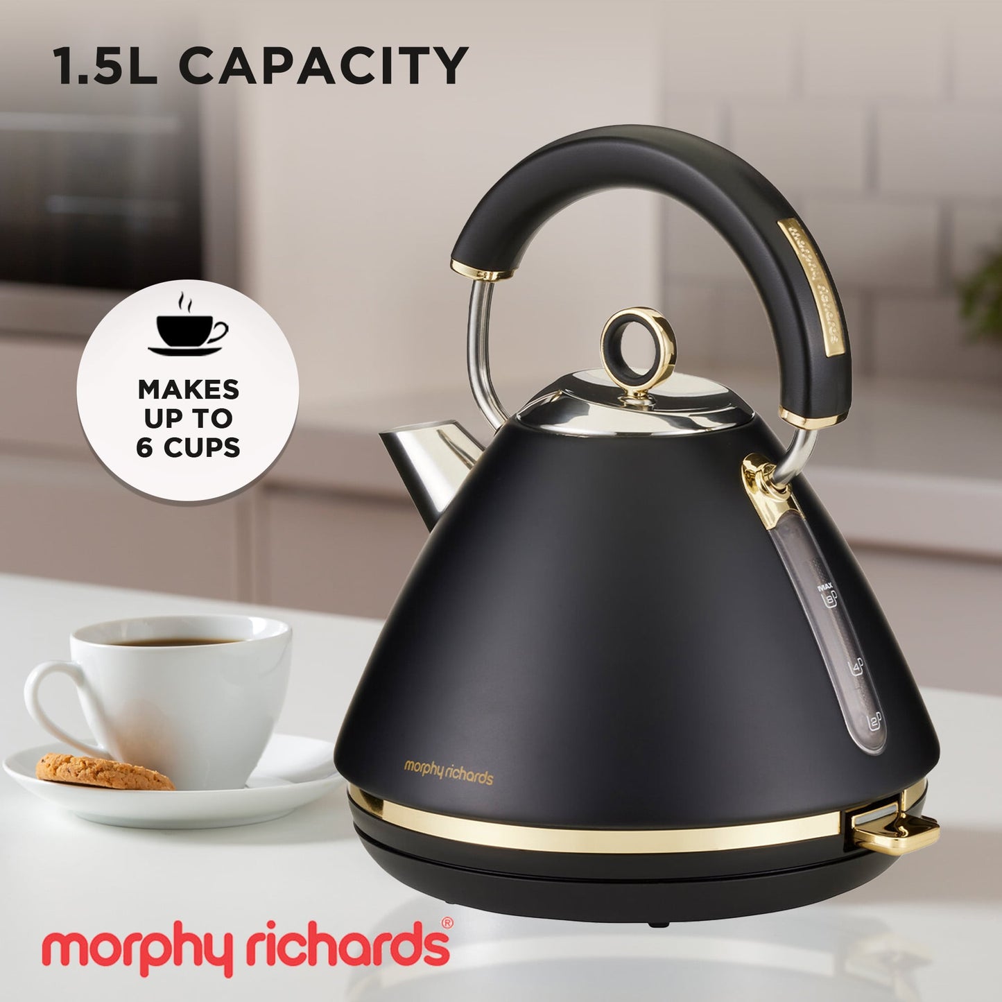 Electric Kettle Rapid Boil Stainless 27.7x24x22cm