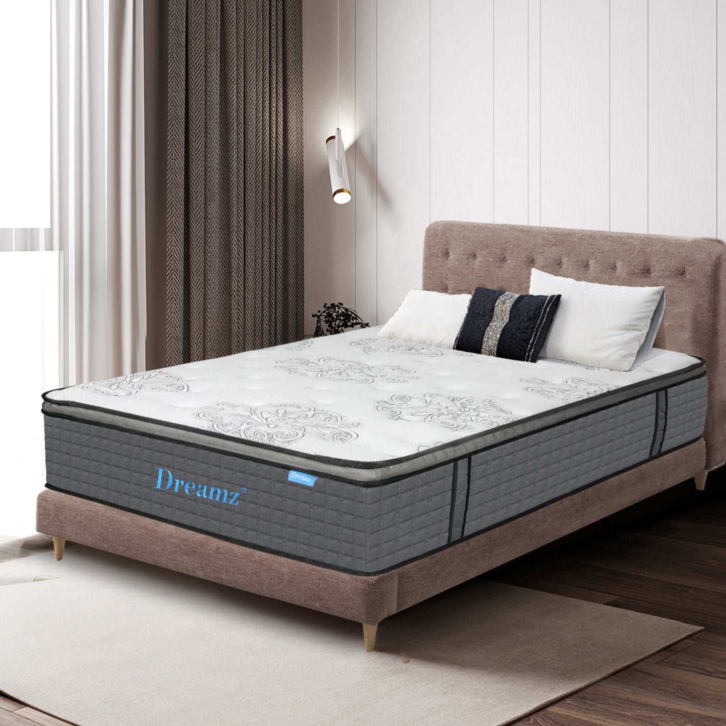 Cozy Spring Mattress Bed Pocket Egg Queen  Comfortable Design