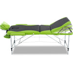 Massage Table 75cm 3 Fold Aluminium Beauty Bed Portable Therapy