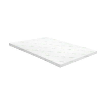 H&L Memory Foam Mattress Topper Queen Bed Cool Gel Bamboo Cover Underlay 5CM