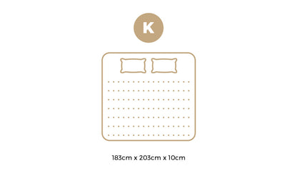 Memory Foam Mattress Topper Reversible Cool Gel 10cm