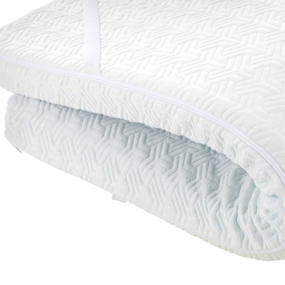 Memory Foam Mattress Topper Reversible Cool Gel 10cm