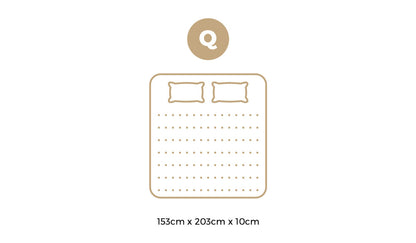 Memory Foam Mattress Topper Reversible Cool Gel 10cm