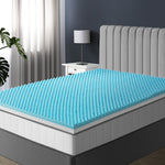 Memory Foam Mattress Topper Reversible Cool Gel 10cm Single