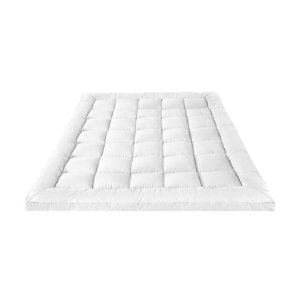 H&L Mattress Topper Microfibre Pillowtop Protector Underlay Pad Double