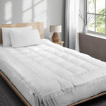 Pillow Top Mattress Topper Microfibre Pad Underlay Single