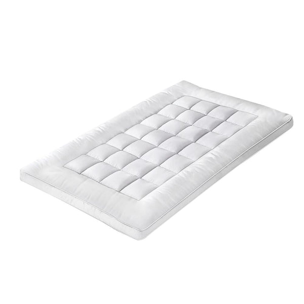  Pillow Top Mattress Topper Microfibre Pad Underlay Single