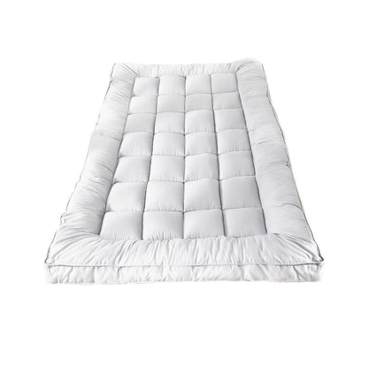 Pillow Top Mattress Topper Microfibre Pad Underlay Single