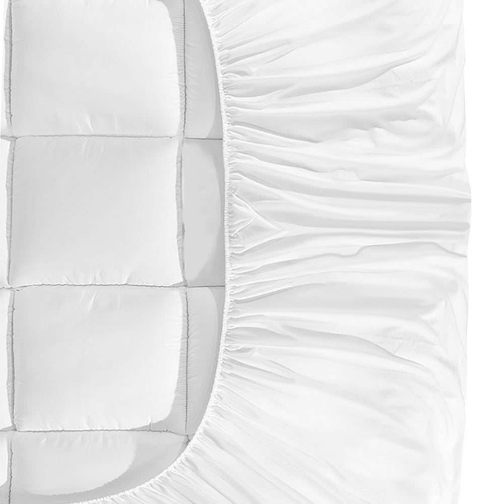 Pillow Top Mattress Topper Microfibre Pad Underlay Single