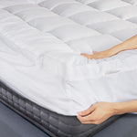 Pillow Top Mattress Topper Microfibre Pad Underlay Single