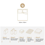 Mattress Topper Pillow Top Mattress Topper 1000GSM Microfiber