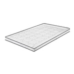 4.5cm Single Mattress Topper Pillowtop Mattress Topper 700GSM Mattress Cover