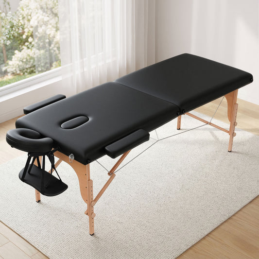 Portable Massage Table 70cm Foldable Beauty Bed | HomeAndLiving