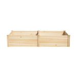 Raised Garden Bed 160x80x30cm Wooden Planter Box Outdoor Vegetable Flower