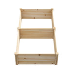 Raised Garden Bed 160x80x30cm Wooden Planter Box Outdoor Vegetable Flower