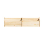 Garden Bed 240x45x45cm Raised Wooden Planter Outdoor Vegetable Flower Box