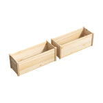 Garden Bed 240x45x45cm Raised Wooden Planter Outdoor Vegetable Flower Box