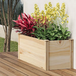 Garden Bed 240x45x45cm Raised Wooden Planter Outdoor Vegetable Flower Box