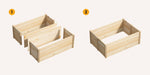 Garden Bed 240x45x45cm Raised Wooden Planter Outdoor Vegetable Flower Box