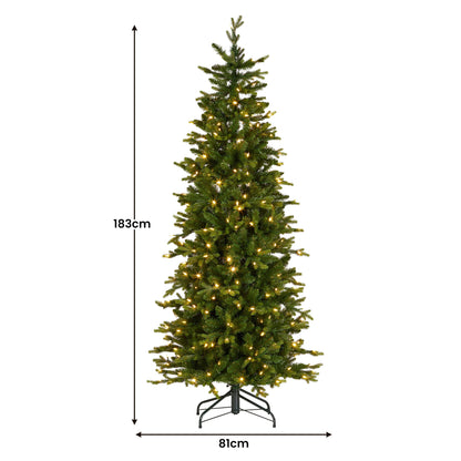 Slim Christmas Tree White LED Lights