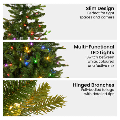 Slim Christmas Tree White LED Lights
