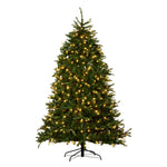 2.7m Dunhill Shimmer Fir Pre-Lit Christmas Tree