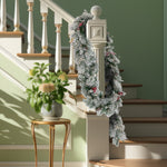 National Tree Company Snowy Bedford Christmas Garland - 274cm