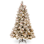 7.5ft 229cm Snowy Bedford Christmas Tree 1012 tips 800 LED Lights