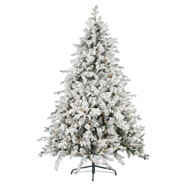  2.3m Snowy Dorchester Pre-Lit Christmas Tree with 1198 Tips