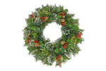 Christmas Wreath with Lights- 61cm Wintry Pine