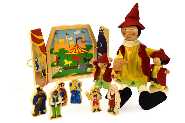  Pinocchio Puppet Parade & Story Set Pack Of 4