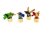 Wooden Dancing Dinosaur Set Of 4