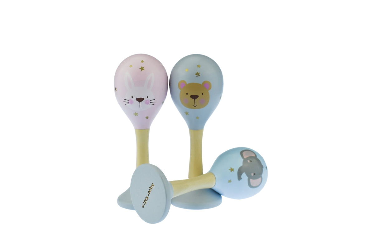 Calm & Breezy Baby Animal Maraca Set Of 3Pcs