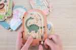 Wooden  Pinball Game- Set Of 6Pcs