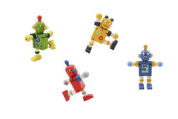 Wooden Flexi Robot Set Of 4