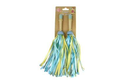 Wooden Cheer Pom Poms 2 Pairs