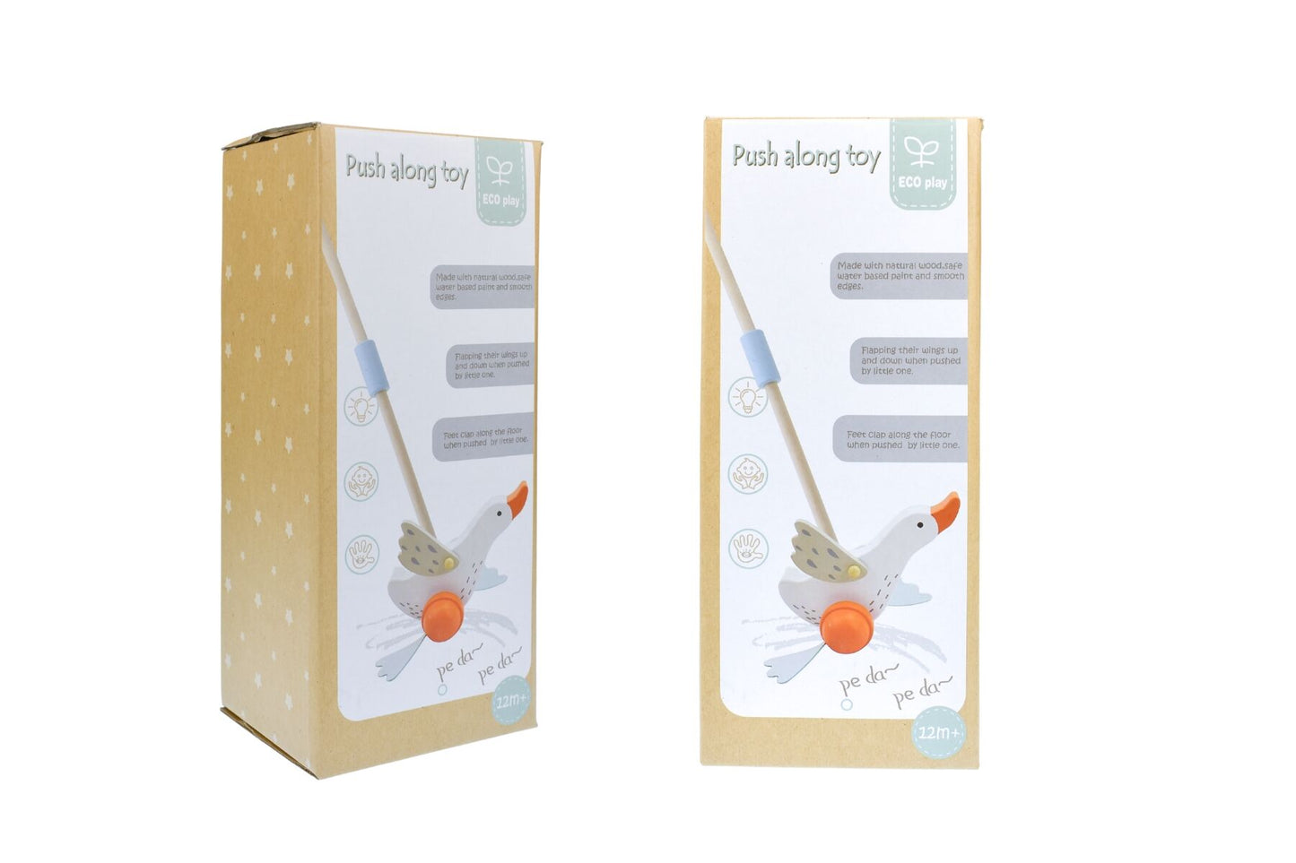 Wooden goose push a long