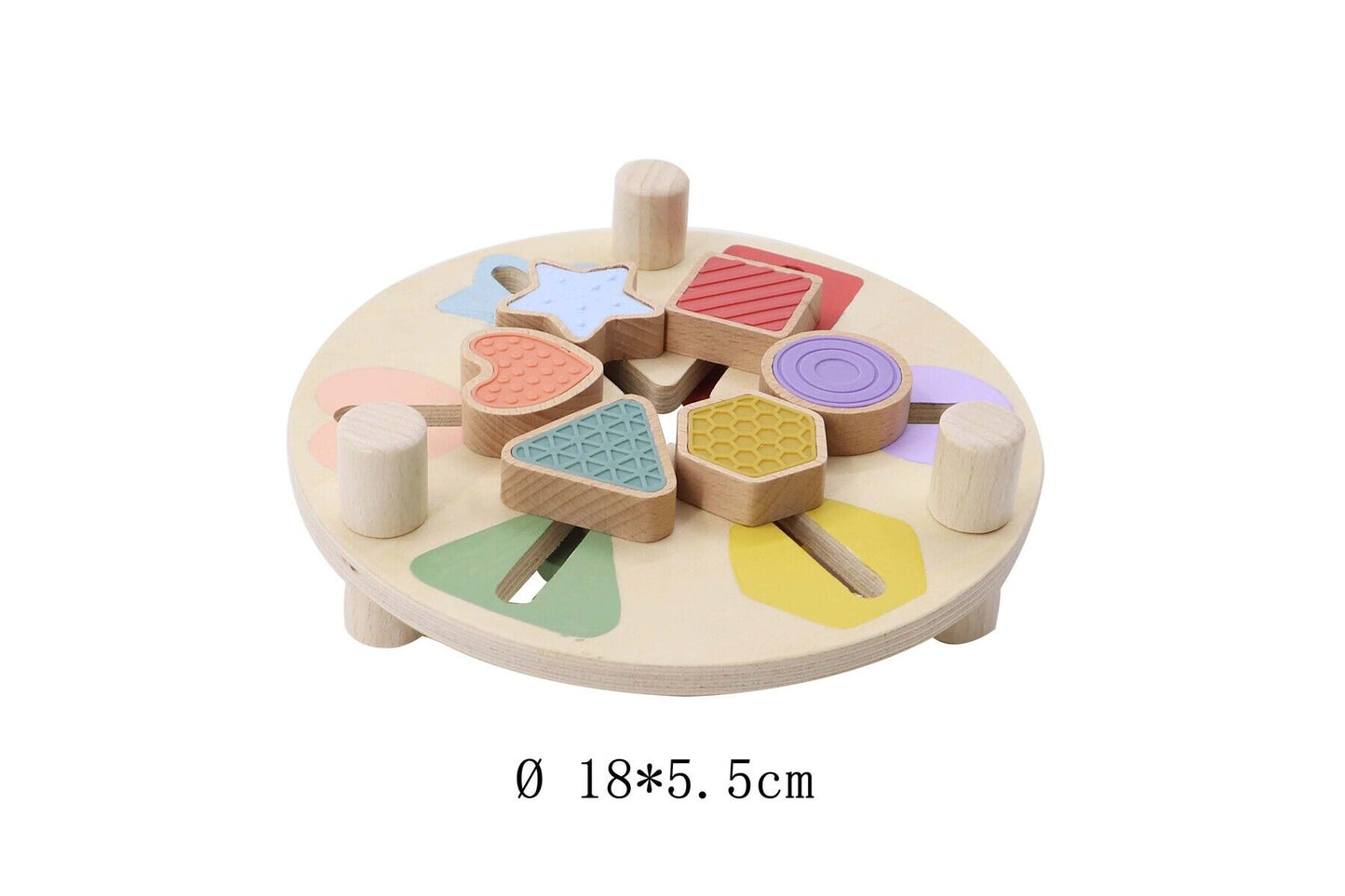 Wooden shape & colour match table