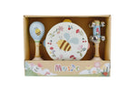 Wooden spring insect bee music 3 pc set