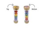 Wooden spring insect rainmaker rattle butterfly and bee pack of 2