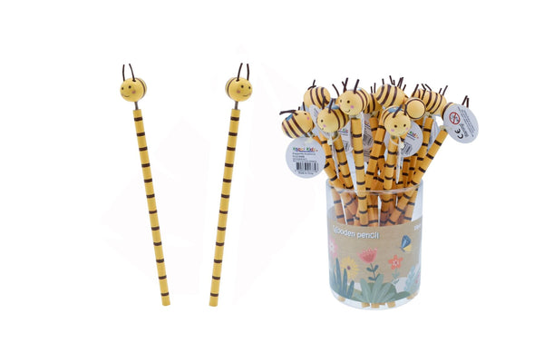  Wooden bee multi colour pencil
