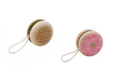 Wooden Food YoYo Set 5.5x5.5x3cm