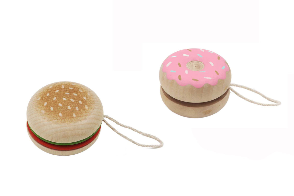Wooden Food YoYo Set 5.5x5.5x3cm