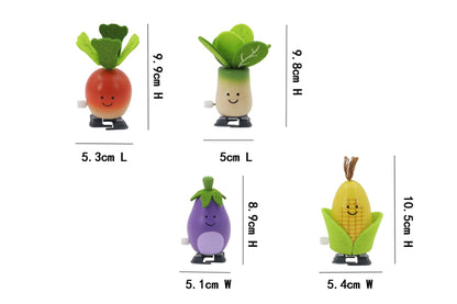 Wooden Wind Up Toys Set 5x5x85cm