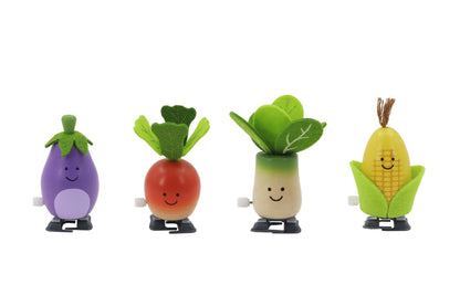 Wooden Wind Up Toys Set 5x5x85cm
