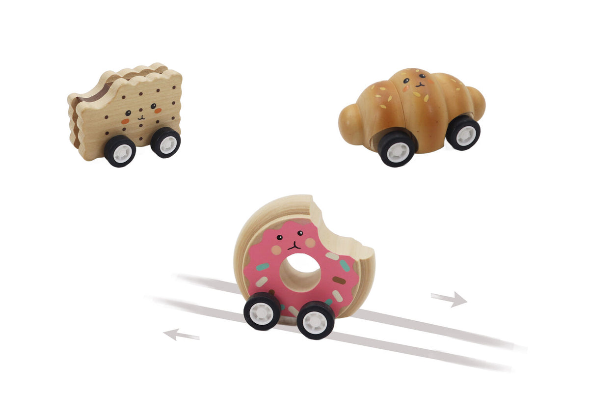 Wooden Toy Pastries Set 6x5.5x4cm
