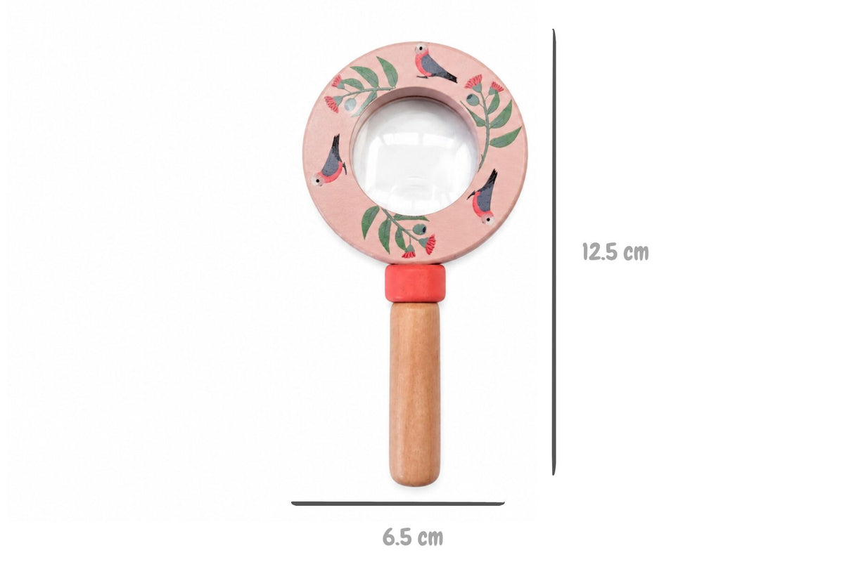 Wildlife Magnifying Glass Natural 6x1.3x12cm